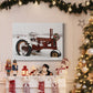 Christmas Tractor - Premium Gallery Wrapped Canvas  - Ready to Hang