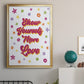 Show Yourself More Love - Modern Framed Canvas Print