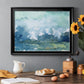 Distant Rain - Modern Framed Canvas Print