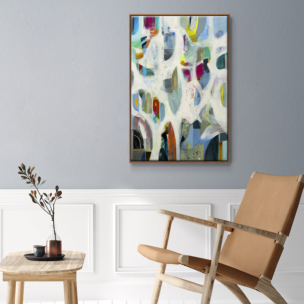 Interaction - Framed Premium Gallery Wrapped Canvas L Frame - Ready to Hang