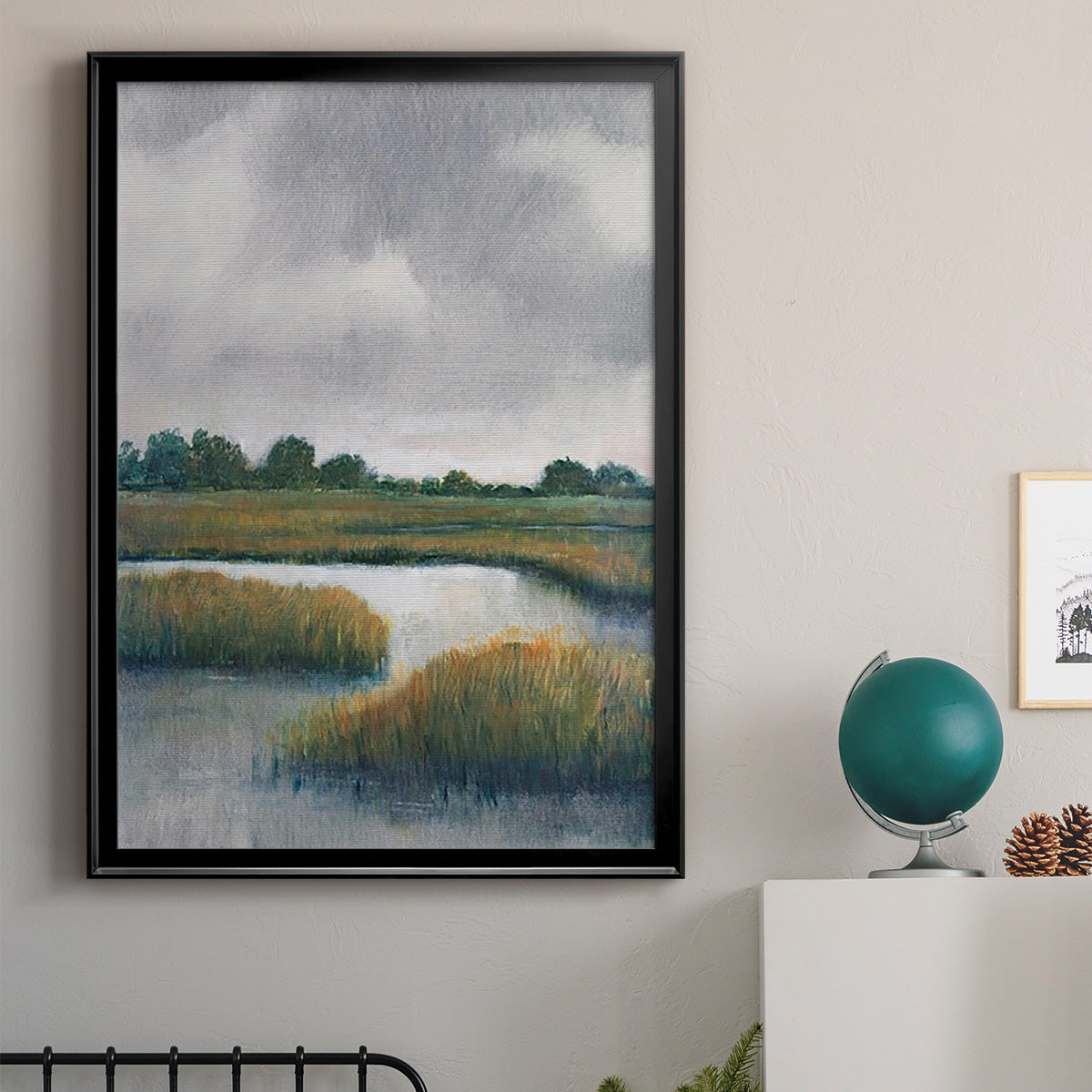 Salt Marshes I - Modern Framed Canvas Print