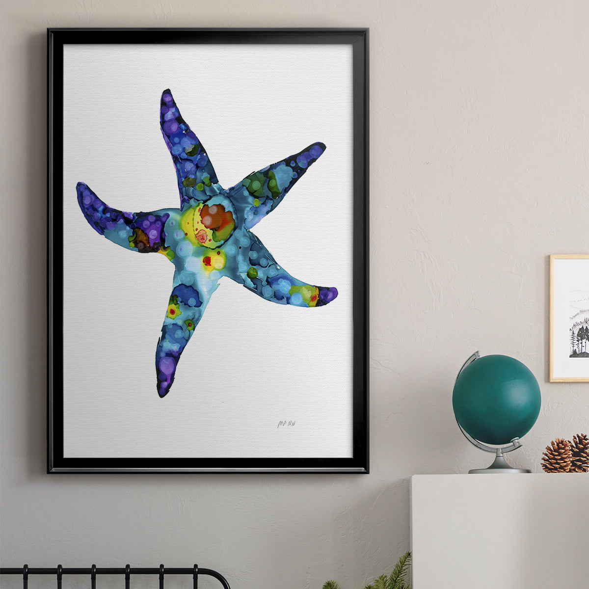 Sea Star - Modern Framed Canvas Print