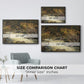 Waterfall in Hallingdal, 1848 - Floater Framed Canvas Print