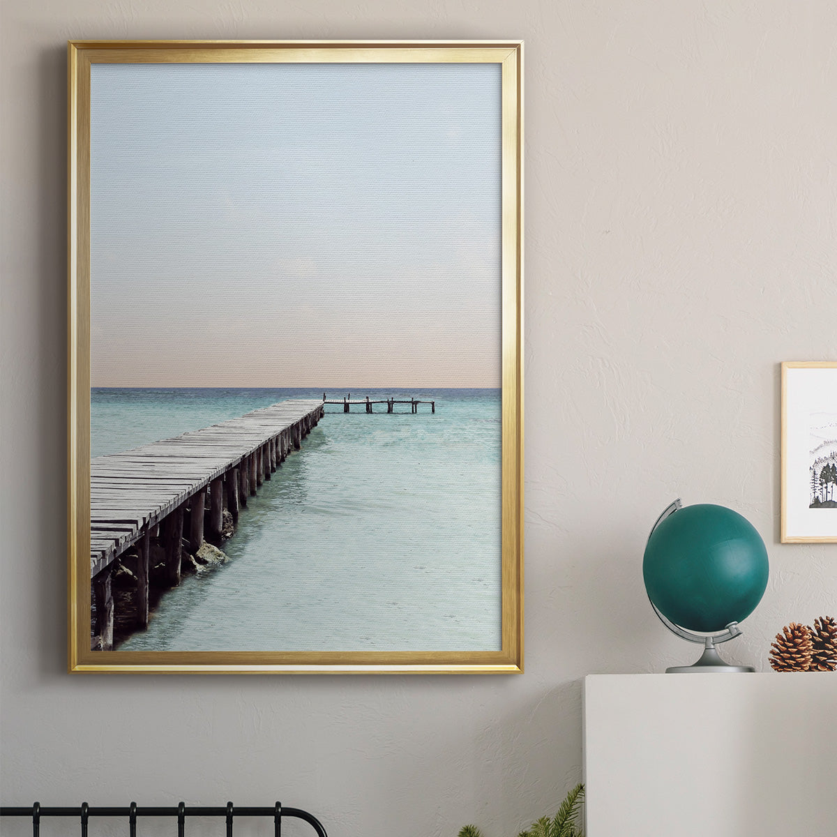 La Playa - Modern Framed Canvas Print