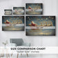 Dusk of Pale Winter Sleigh - Canvas Art Print