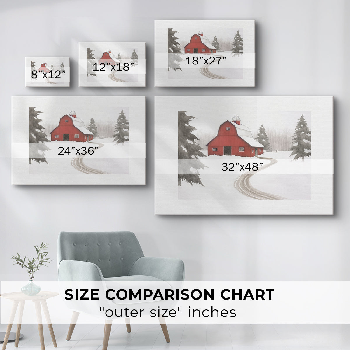 Snow of Silver Blessing - Canvas Art Print