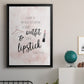 Outfit and Lipstick - Modern Framed Canvas Print