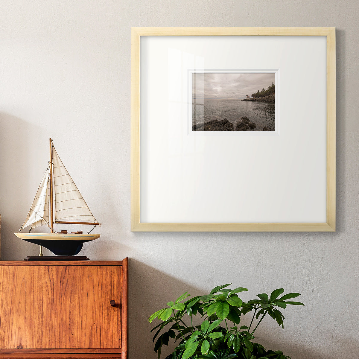 Solitary- Premium Framed Print Double Matboard