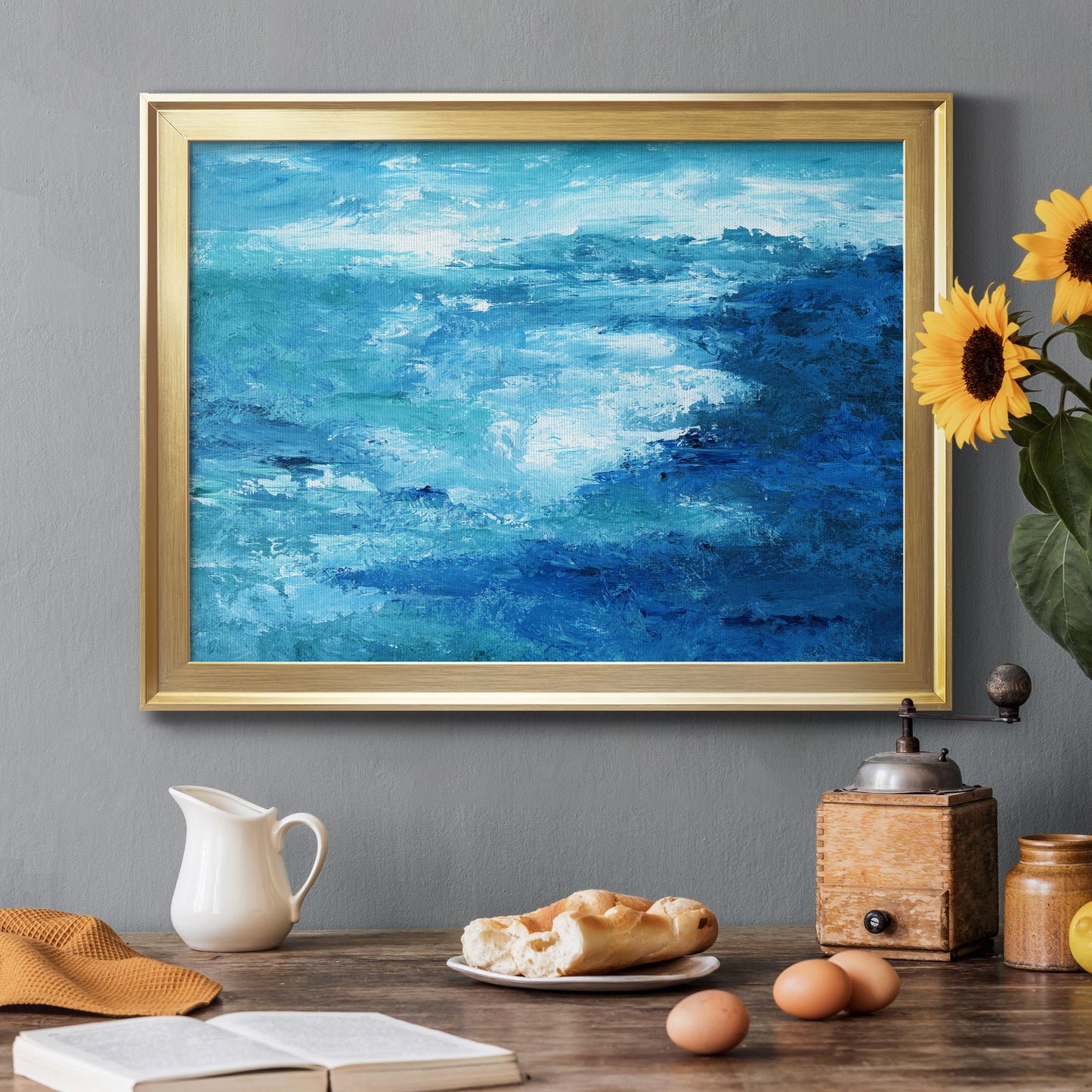 Crashing Waves II Premium Classic Framed Canvas - Ready to Hang