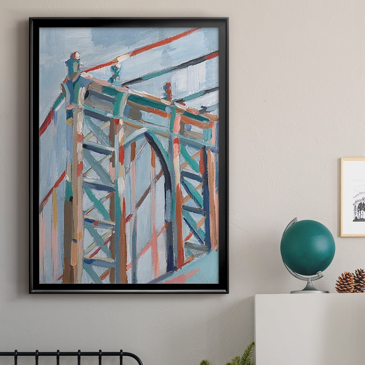 Big City Colors II - Modern Framed Canvas Print