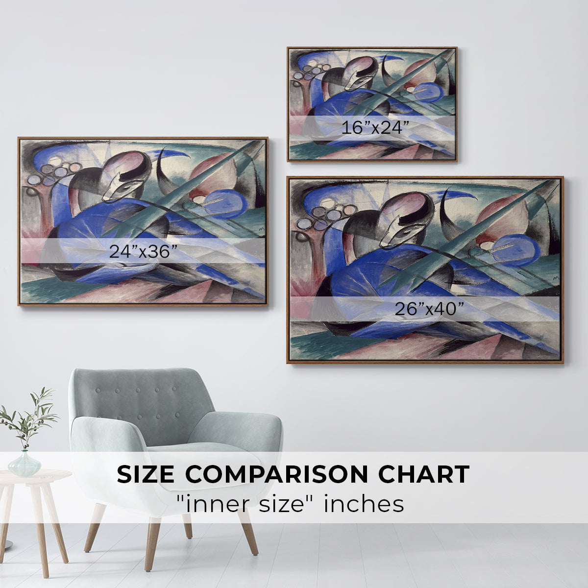 Dreaming Horse, 1913 - Floater Framed Canvas Print