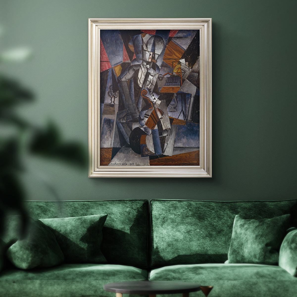 The Musician - Ornate Framed Canvas Print