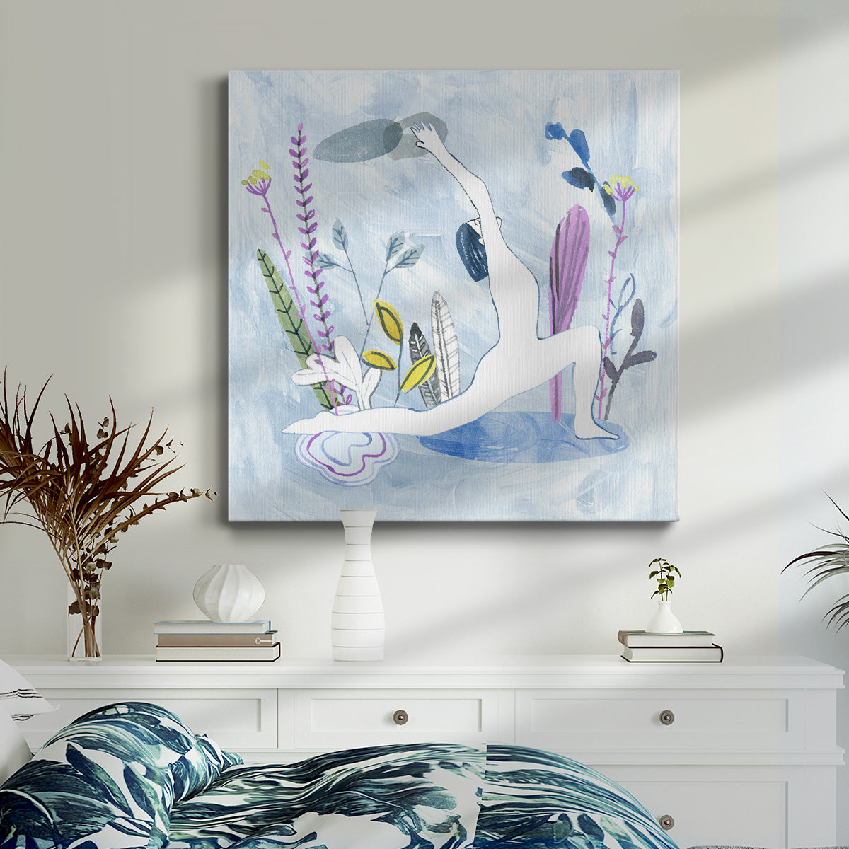 Meditation Garden Yoga II - Canvas Art Print