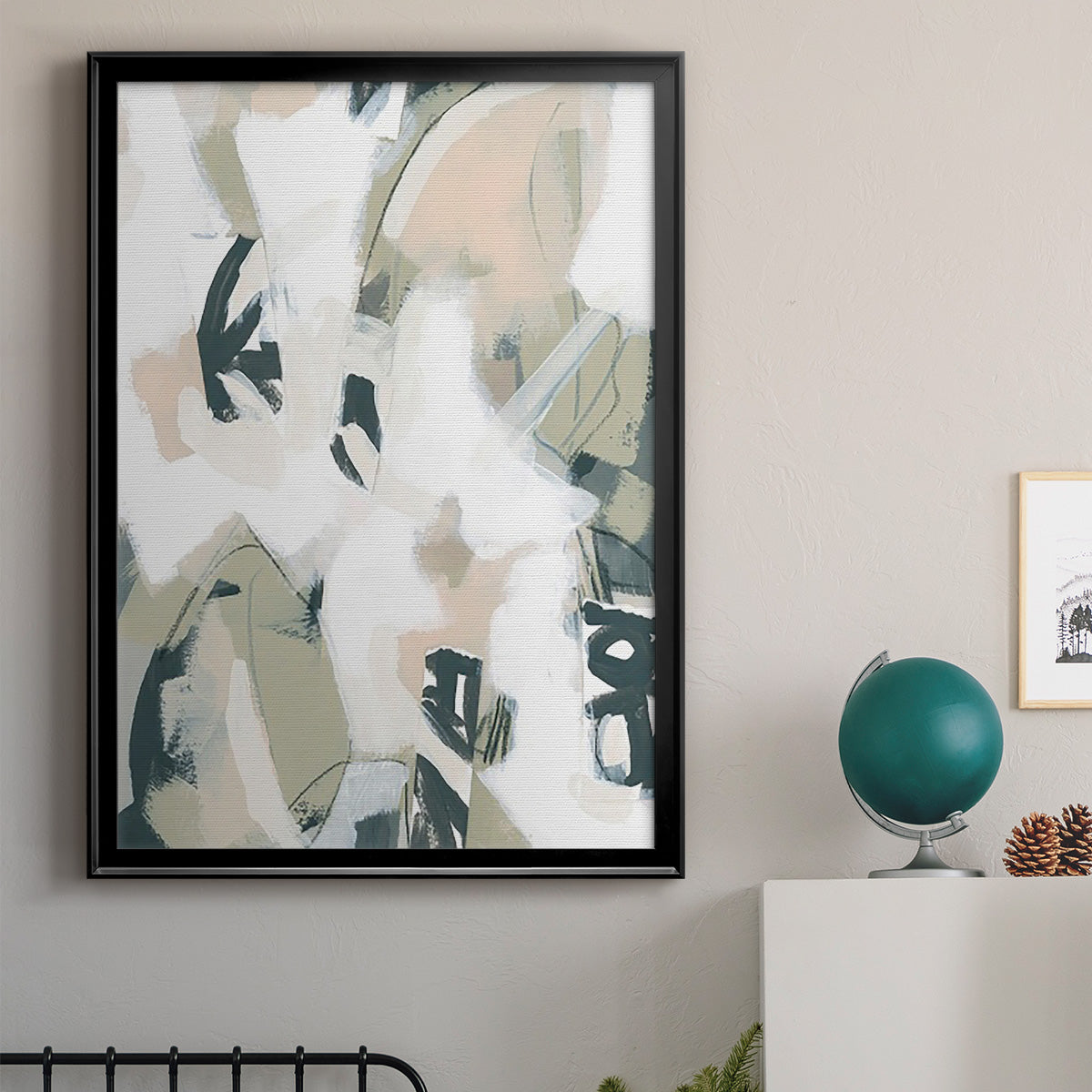 Sumi Storm I - Modern Framed Canvas Print