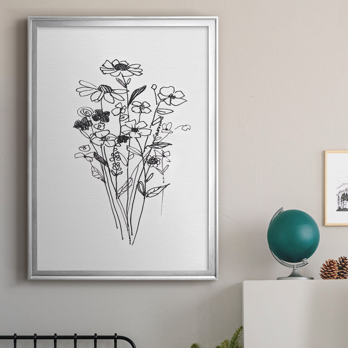 Farmhouse Plants II - Modern Framed Canvas Print