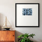 True Blue Wave I Premium Framed Print Double Matboard