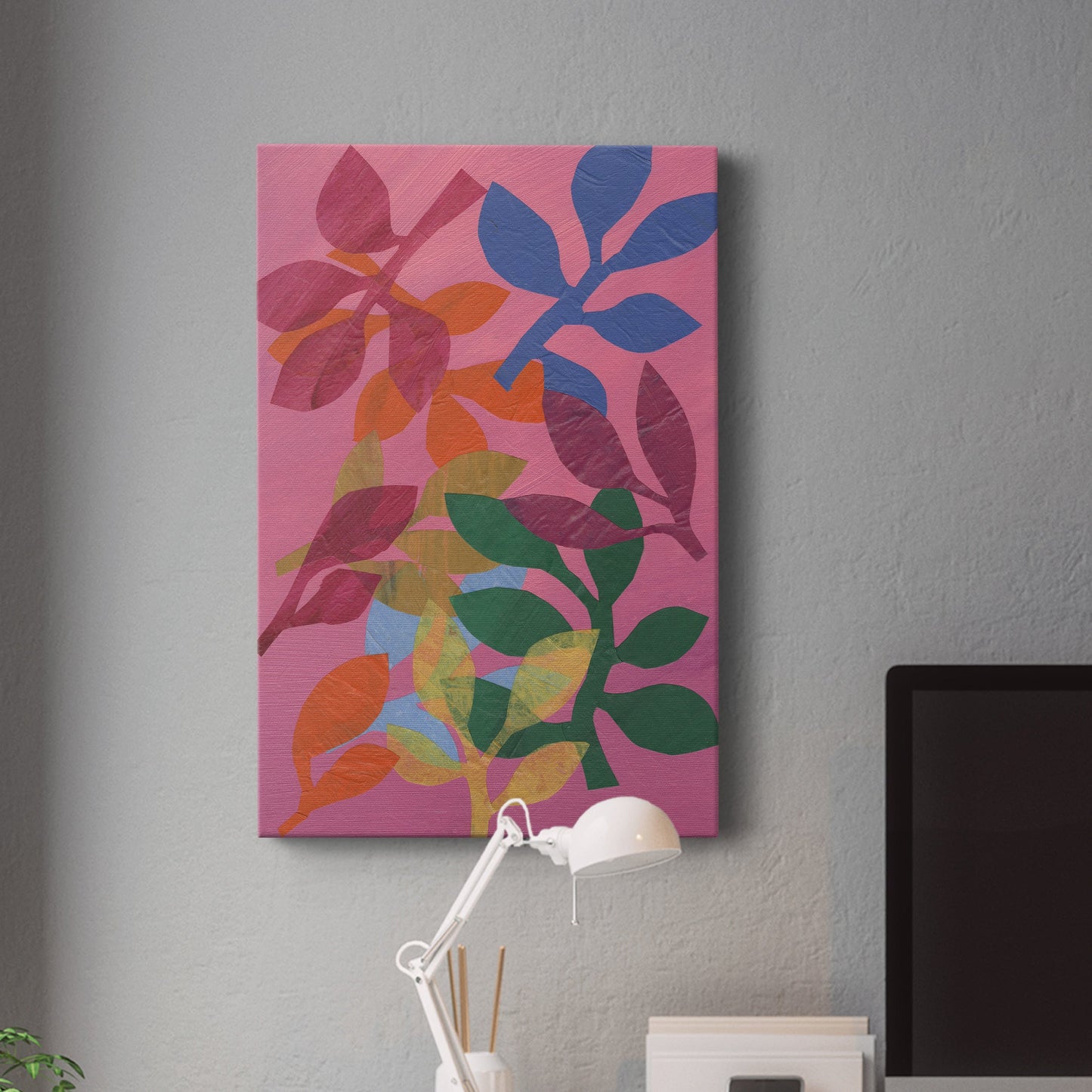 Vivid Stems III Premium Gallery Wrapped Canvas - Ready to Hang