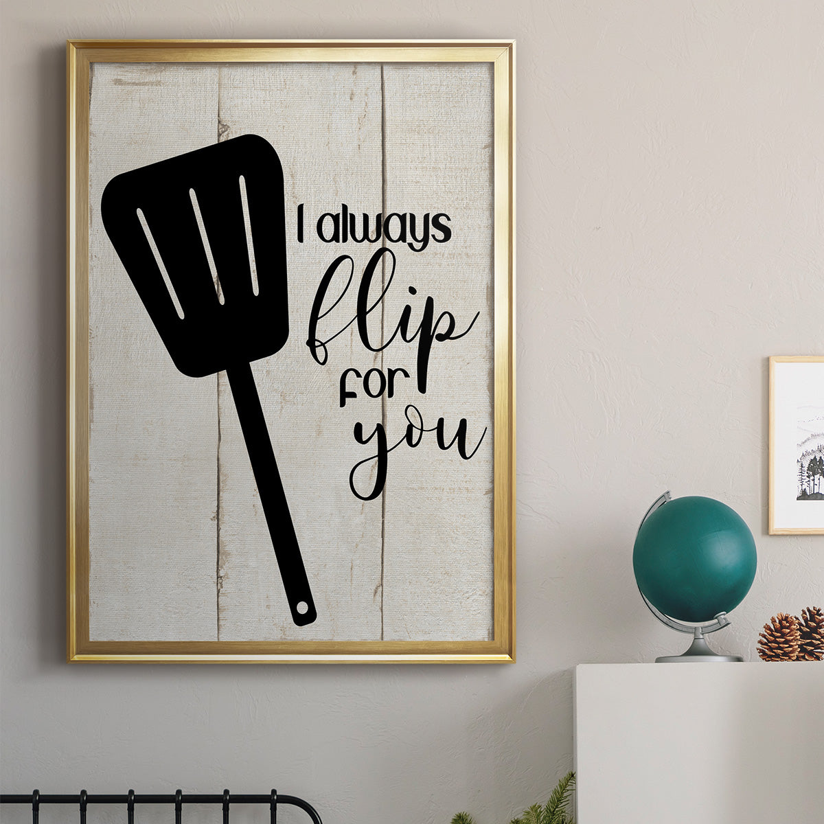 Flip For You - Modern Framed Canvas Print