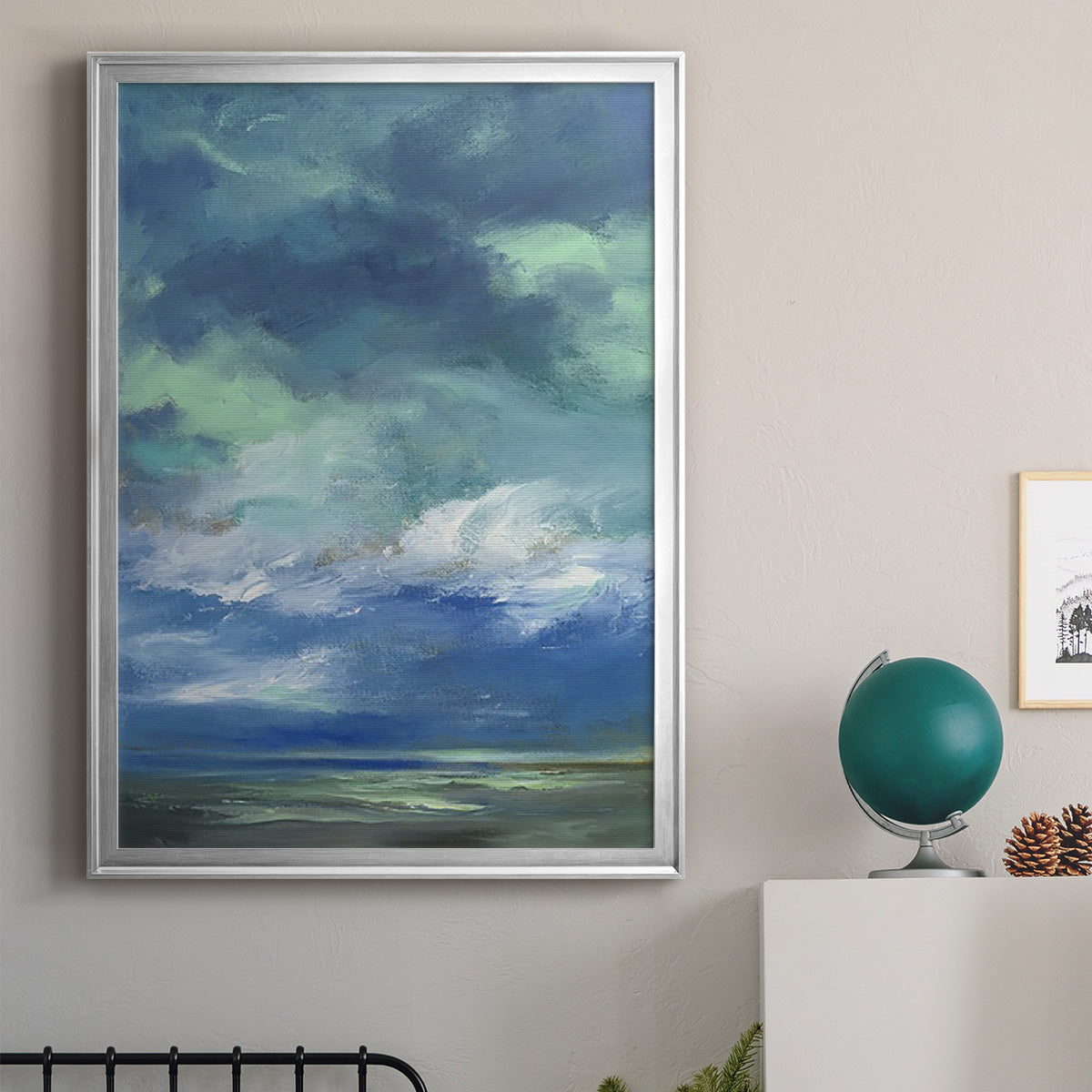 Island Morning - Modern Framed Canvas Print