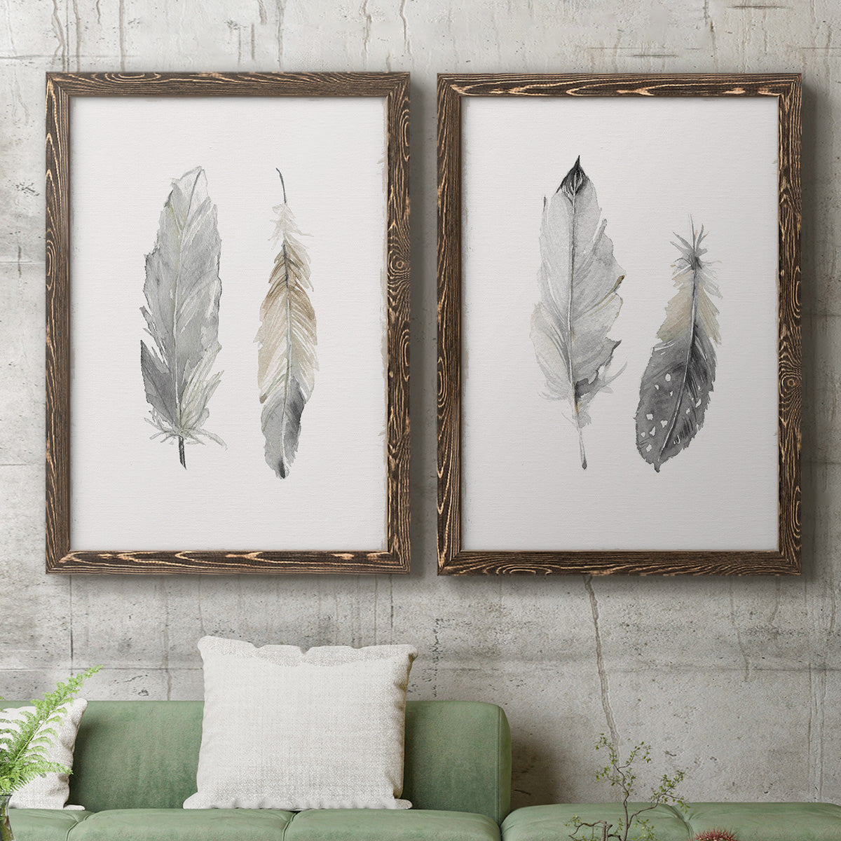 Flight of Fancy I - Premium Framed Canvas 2 Piece Set - Ready to Hang