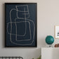Shapes and Night Sky II - Modern Framed Canvas Print