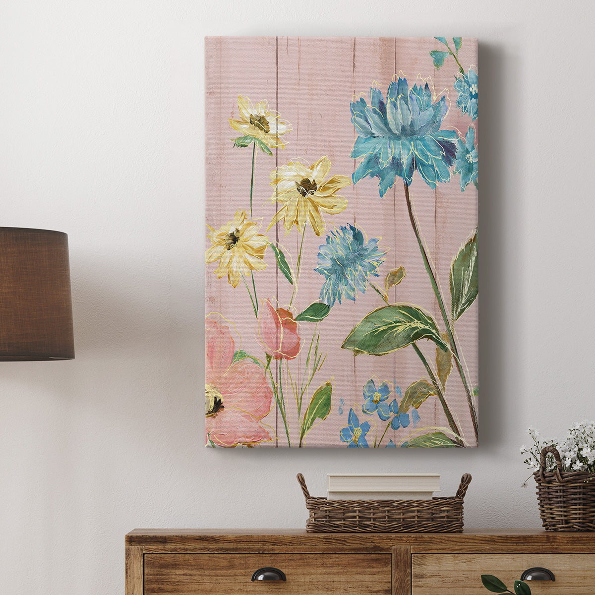 Wildflower Flutter IV Premium Gallery Wrapped Canvas - Ready to Hang