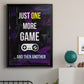 Gamer at Play II - Modern Framed Canvas Print