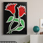 Pop Flowers VI - Modern Framed Canvas Print