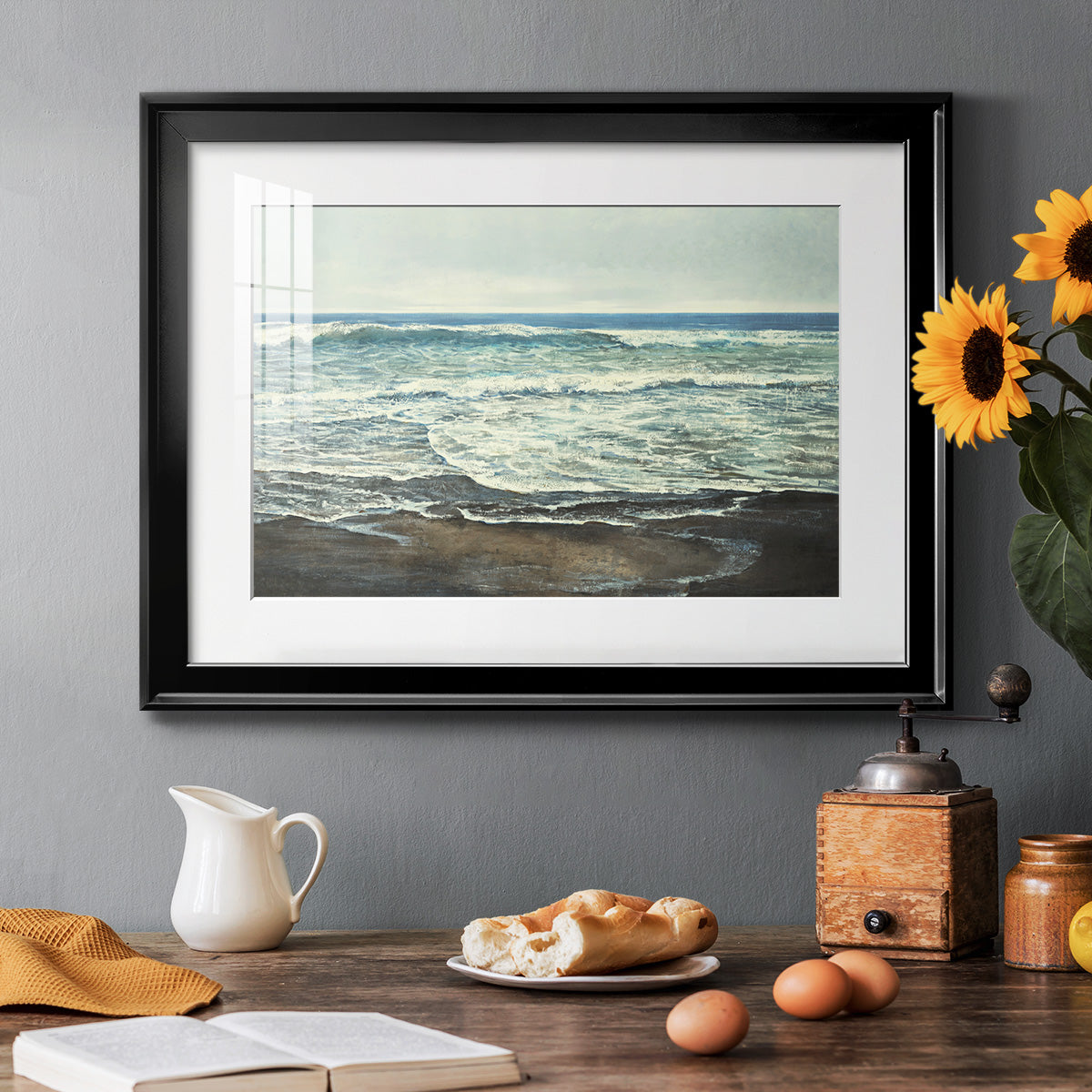 Coastal Reflection Premium Framed Print - Ready to Hang