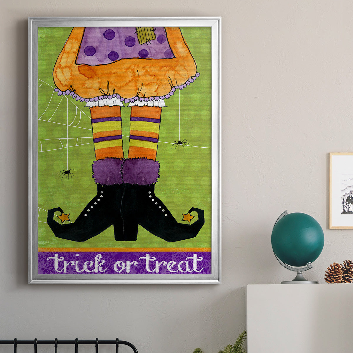 Trick or Treat - Modern Framed Canvas Print
