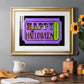 Happy Halloween Ticket - Modern Framed Art Print