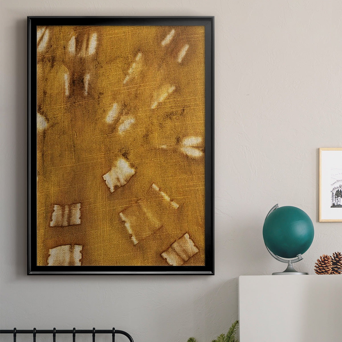 Turmeric Sunrise III - Modern Framed Canvas Print