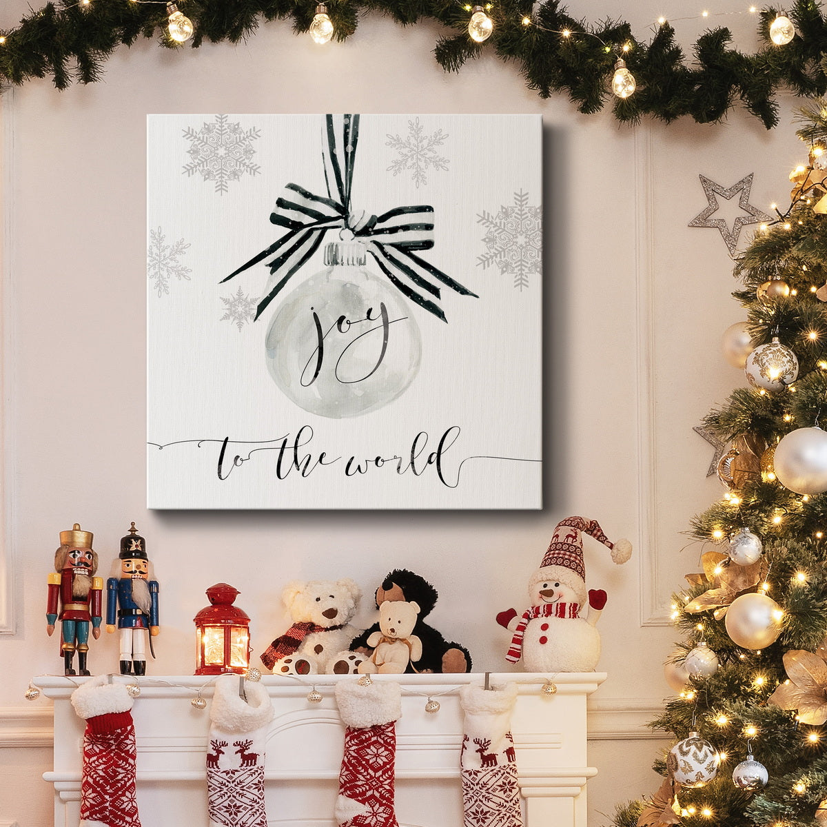 Joy Ornament - Premium Gallery Wrapped Canvas  - Ready to Hang