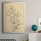 Magnolia Sketch I - Modern Framed Canvas Print
