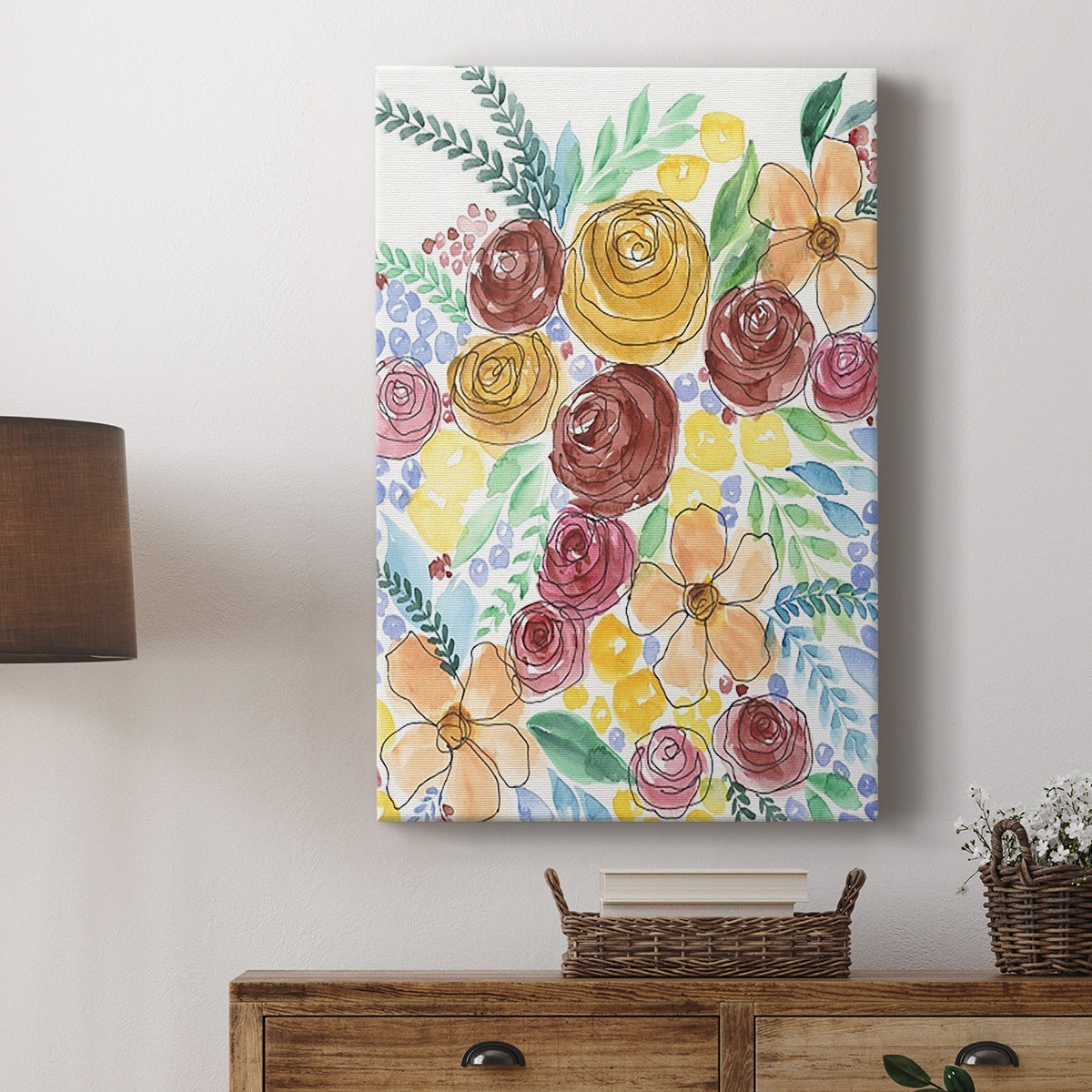 Flower Carousel II - Canvas Art Print