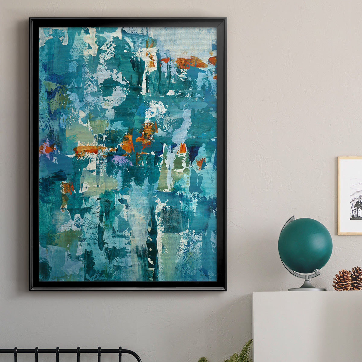 Reticent I - Modern Framed Canvas Print