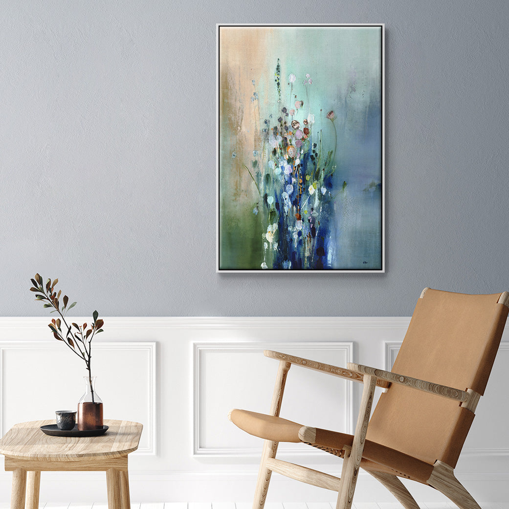 Current Air II - Floater Framed Canvas Print