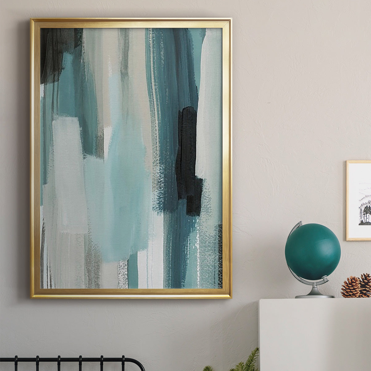 Scribe Shore II - Modern Framed Canvas Print