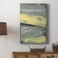 Lemon & Silver Swipe II Premium Gallery Wrapped Canvas - Ready to Hang