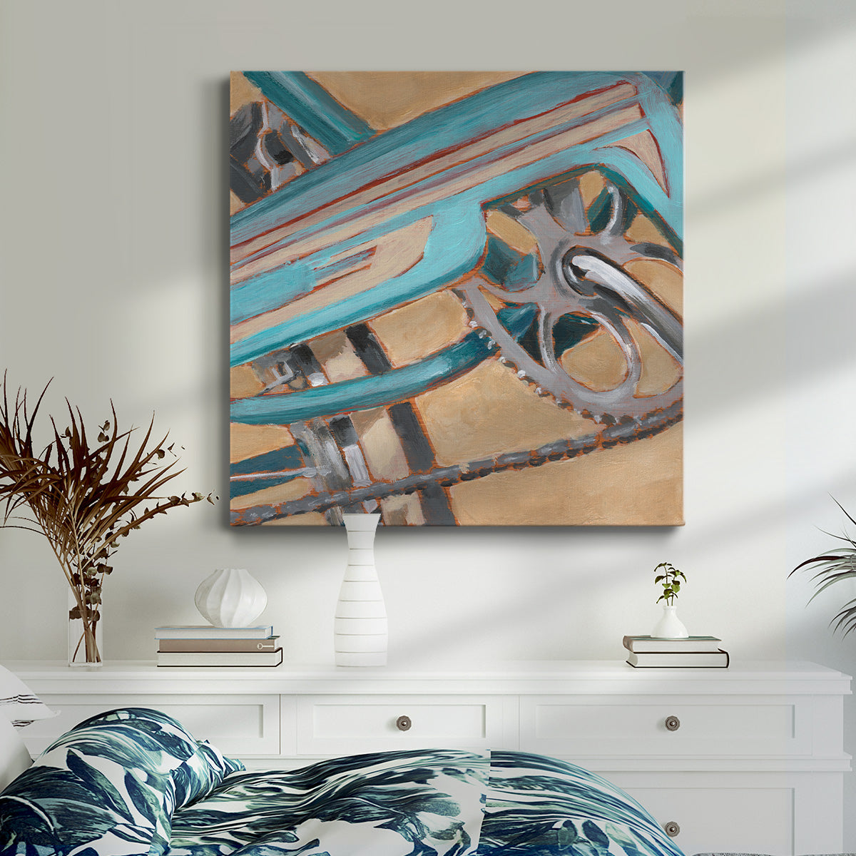 Retro Cycle III-Premium Gallery Wrapped Canvas - Ready to Hang