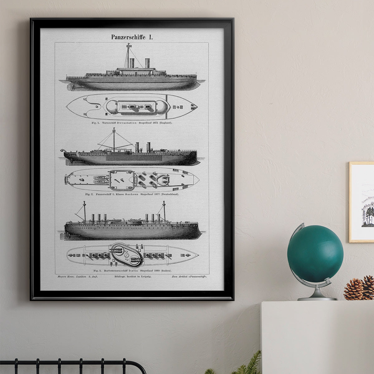Industrial Ship - Modern Framed Canvas Print
