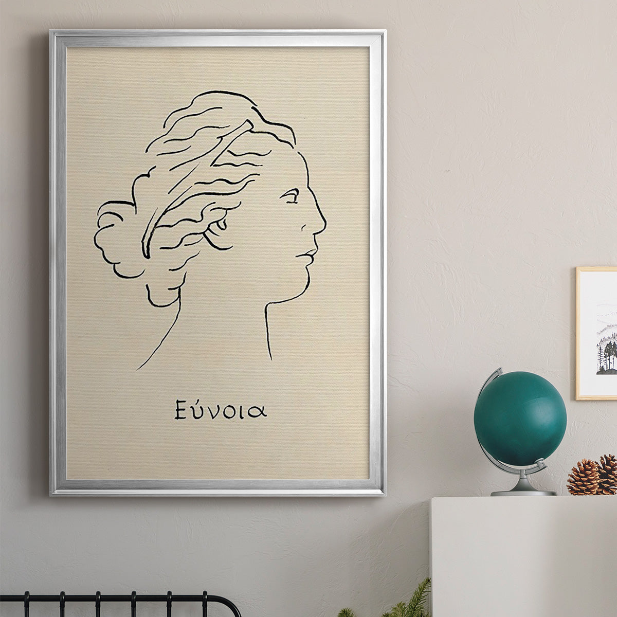 Greek Blessing I - Modern Framed Canvas Print