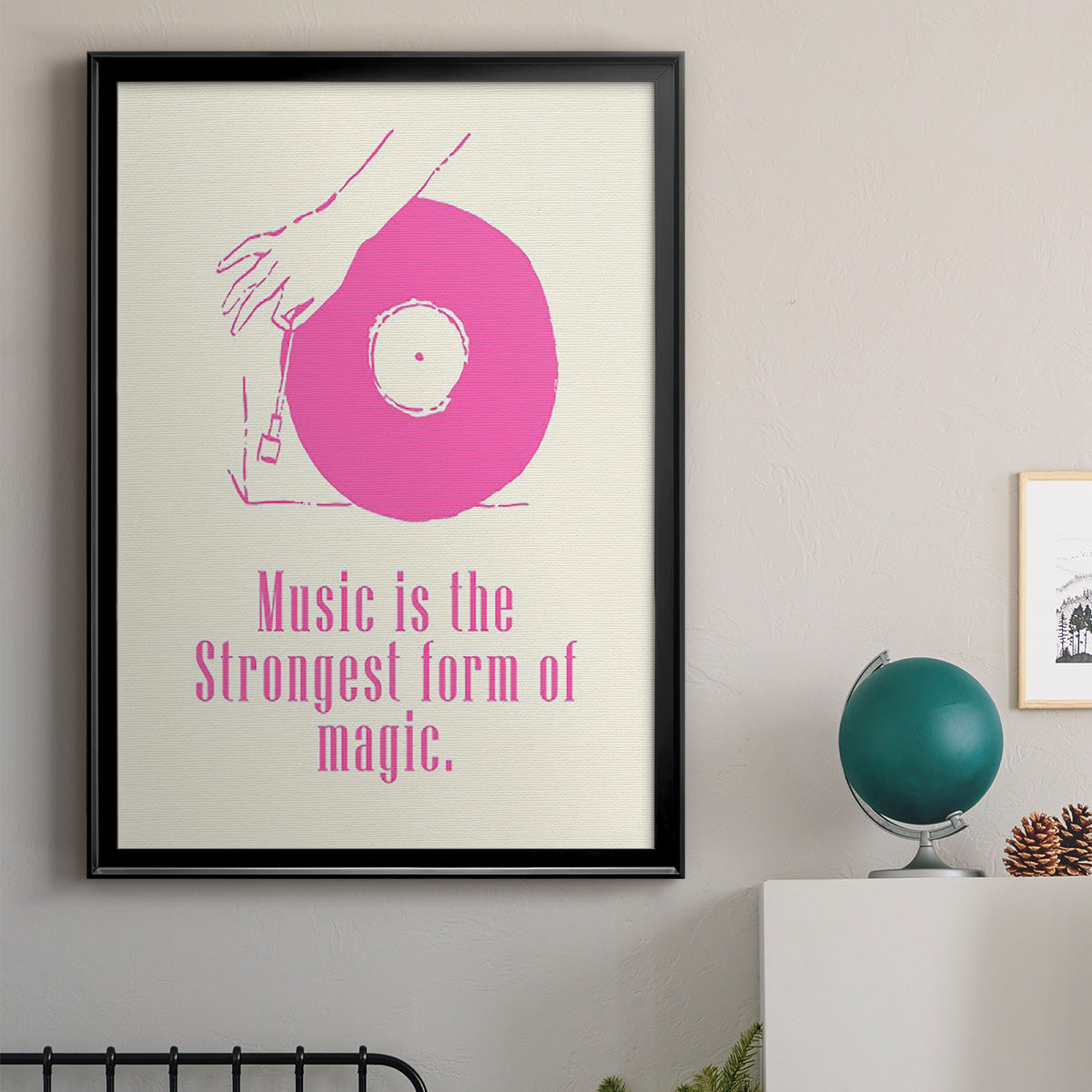 Sweet Melody IV - Modern Framed Canvas Print