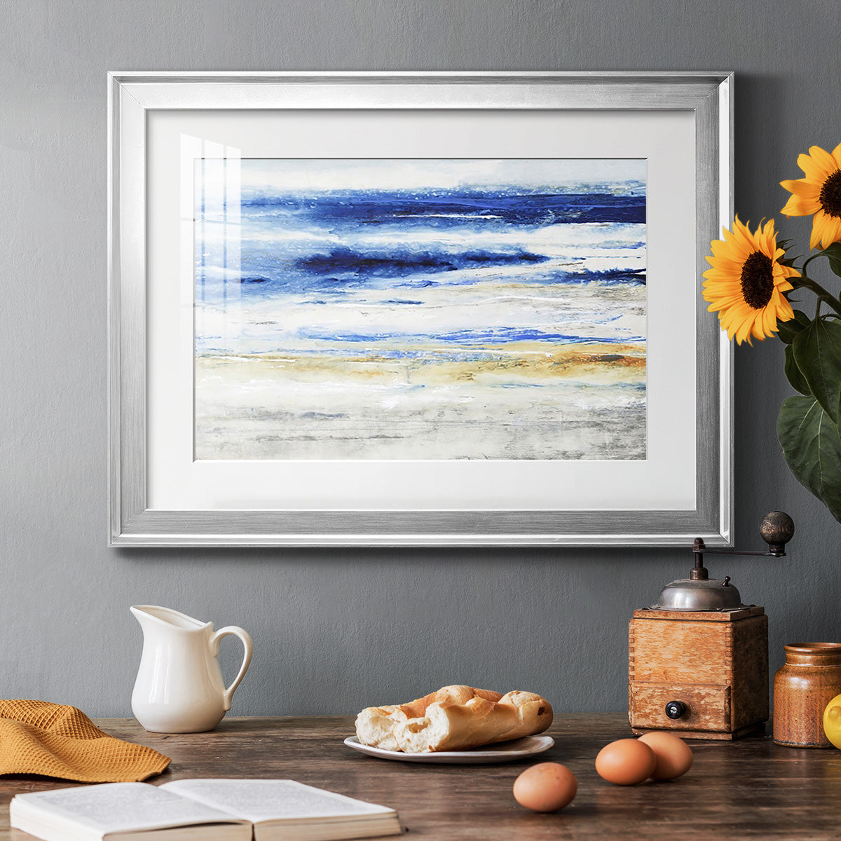 Choppy Seas I - Modern Framed Art Print