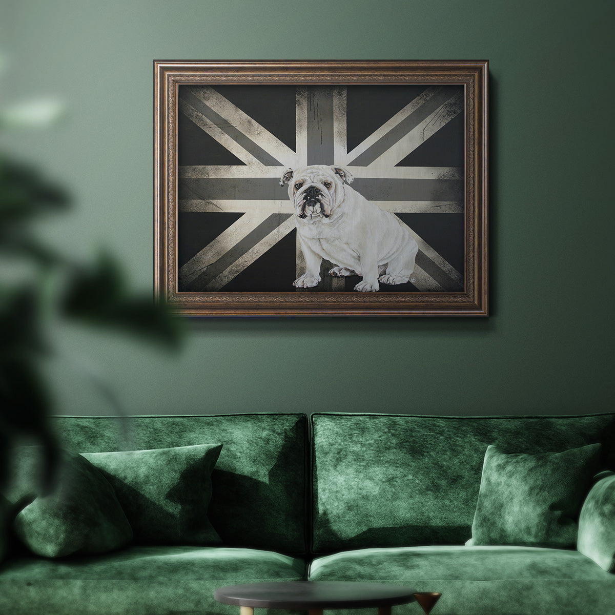 Best of British B&W Premium Framed Canvas- Ready to Hang