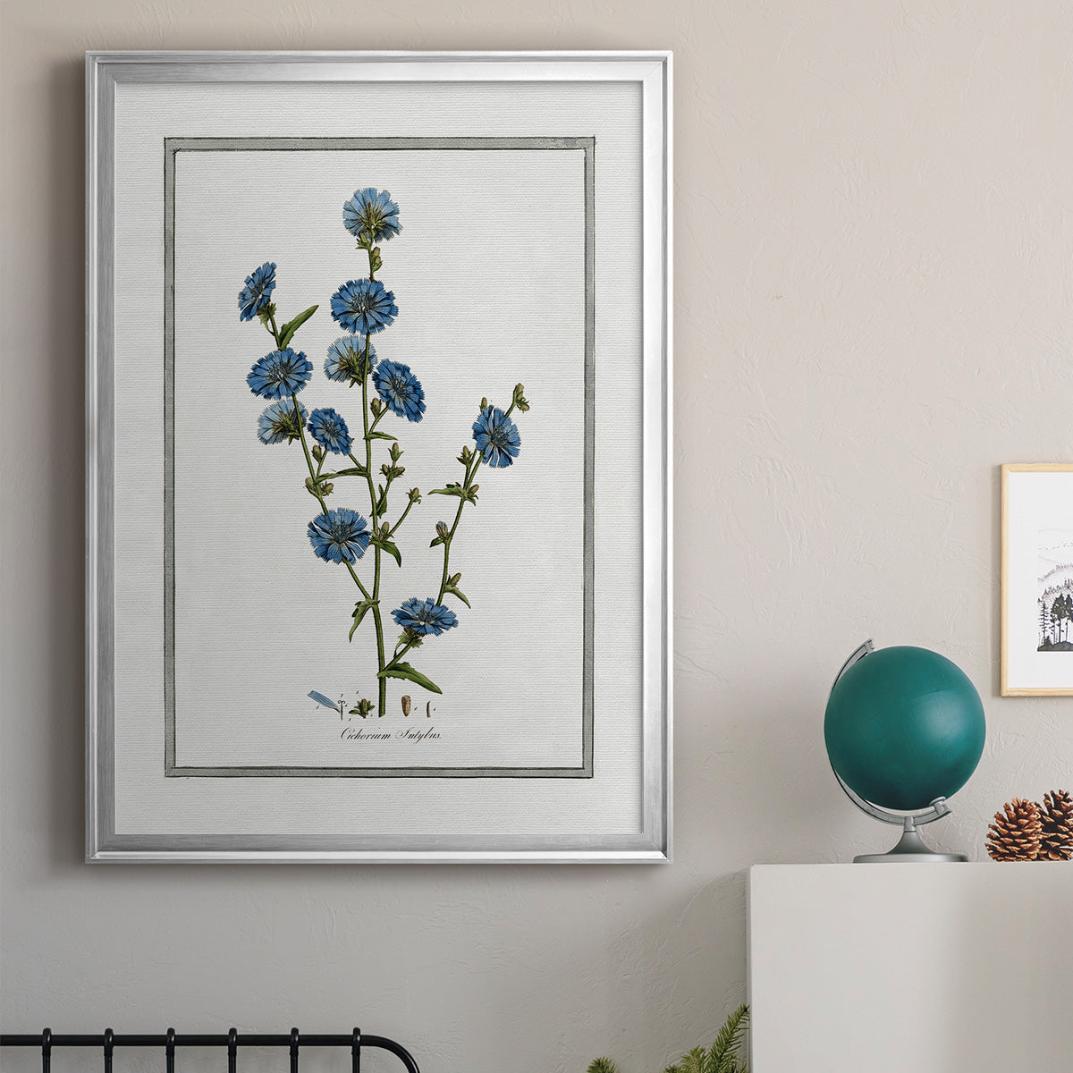 Soft Botanical I - Modern Framed Canvas Print