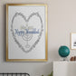 Hanukkah Heart - Modern Framed Canvas Print