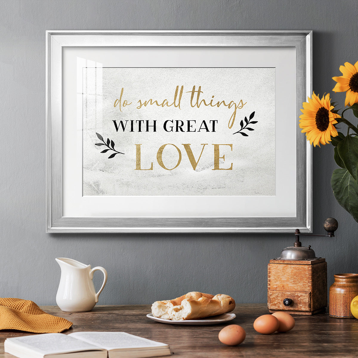 Small Things Gold Premium Framed Print - Ready to Hang