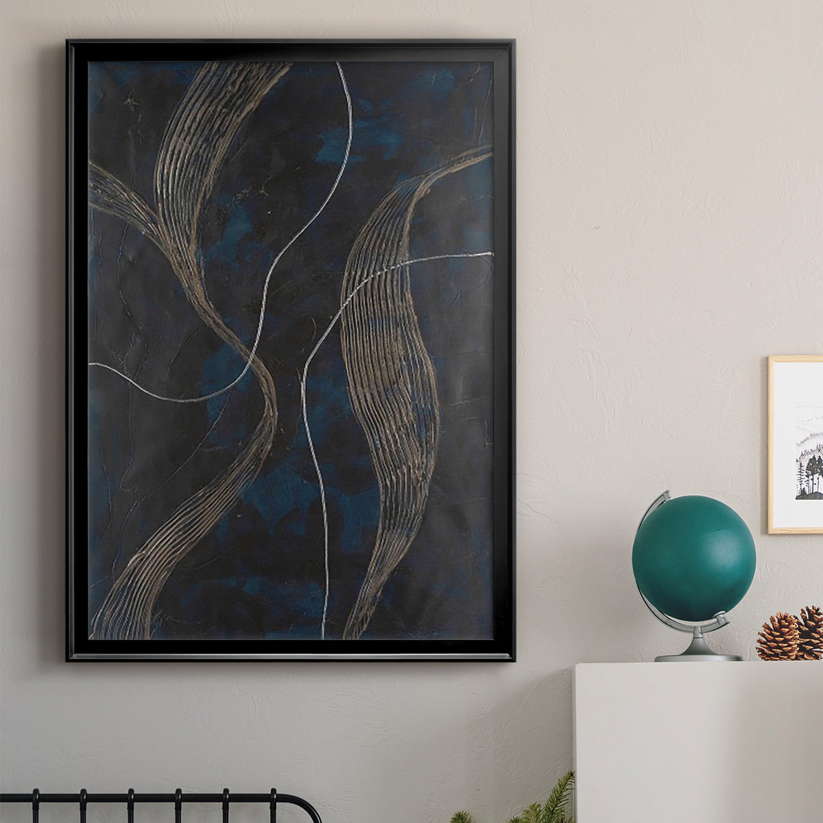 Laminar Flow II - Modern Framed Canvas Print
