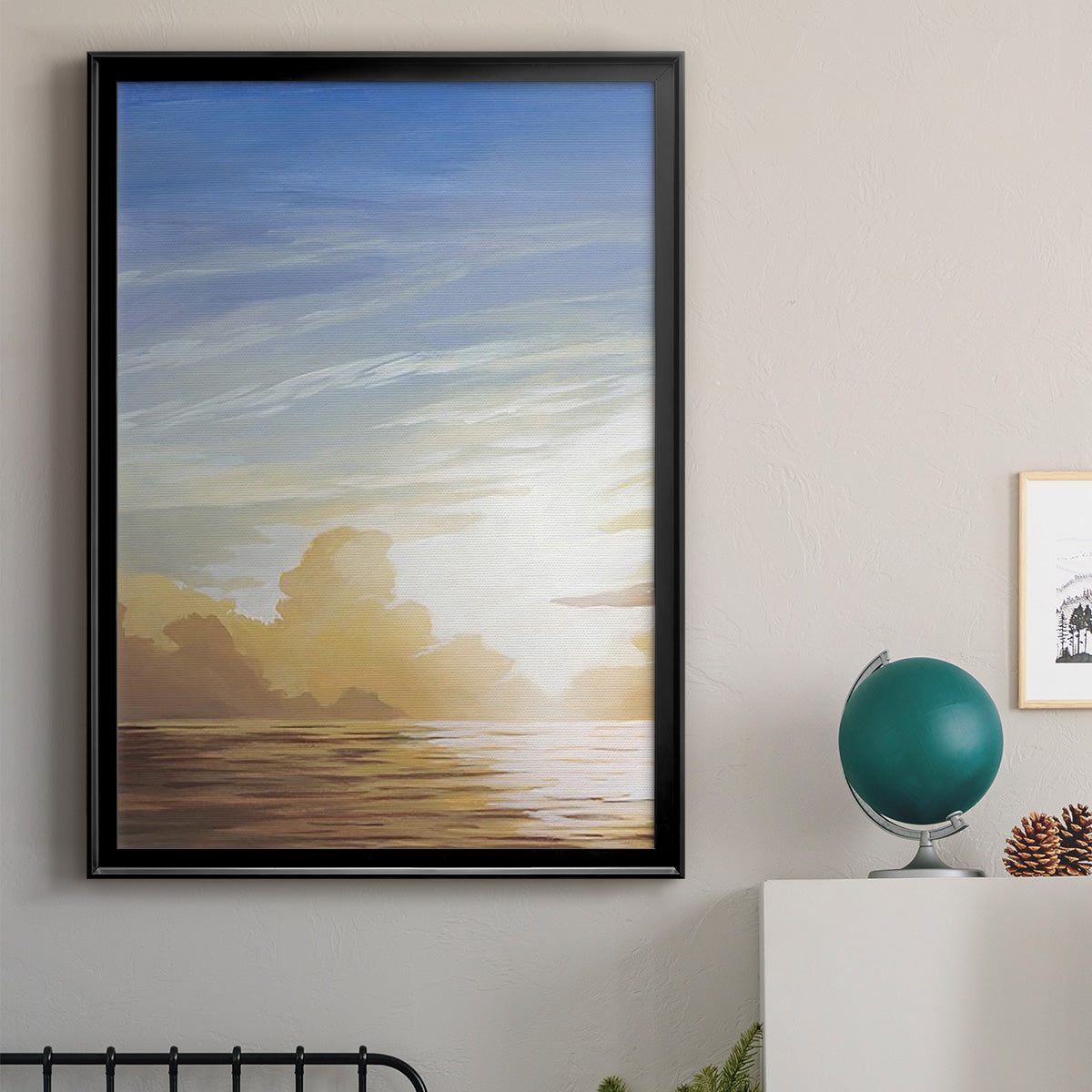 Luminous Waters I - Modern Framed Canvas Print